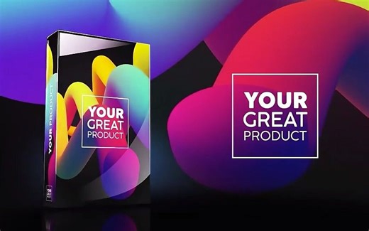 AE模板-三维立体盒子宣传包装动画