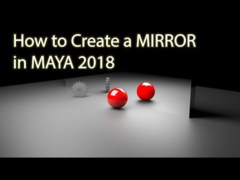 How to Create a MIRROR in MAYA 2018, Using Arnold Render.
