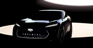 INFINITI unveils first image of upcoming all-electric crossover