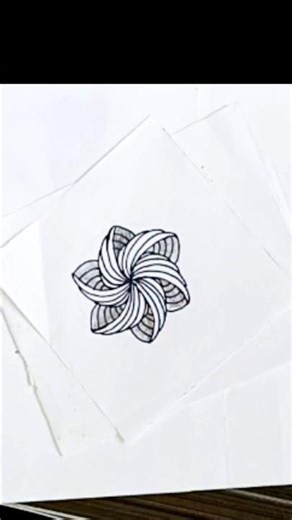 How to Draw a Beautiful Zentangle Mandala | 3D Art Drawing Step by Step #drawing
