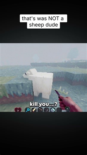 that thing was NOT a sheep #lucidblocks