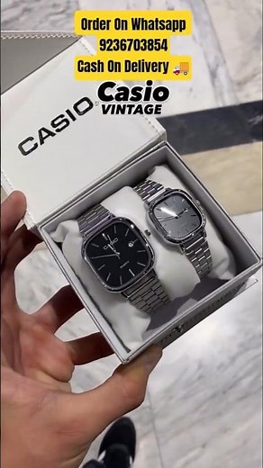Casio Vintage Style Couple Watches⌚💕 Premium Unisex Watch Combo 😍#couplegift #luxurywatches #watches