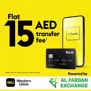 1K views · 536 reactions | With the Western Union® app, send up to AED 1,000  for a flat AED 15 transfer fee* using your debit card.  Send money online today. | Western Union | Facebook