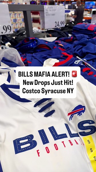Costco Syracuse: Buffalo Bills Apparel Drops — Women’s Jerseys, NFL T-Shirts, Hoodies