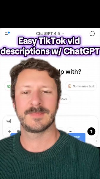 ✨ Struggling with boring TikTok captions? Watch how ChatGPT helps craft creative, scroll-stopping prompts in seconds! 🚀 Try it out & share your results below! #ChatGPT #ContentCreation #AI