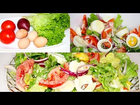 La Salade la plus délicieuse facile et rapide/Recette minceur, quoi manger pour vite Maigrir? Diète.