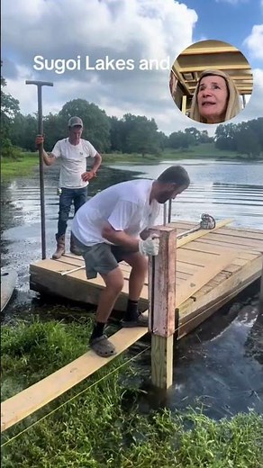 Manual Way of Putting in Pilings for a Dock
