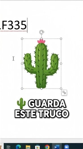 How to insert a cactus in Word instantly 🌵 #word #tutorial #shorts
