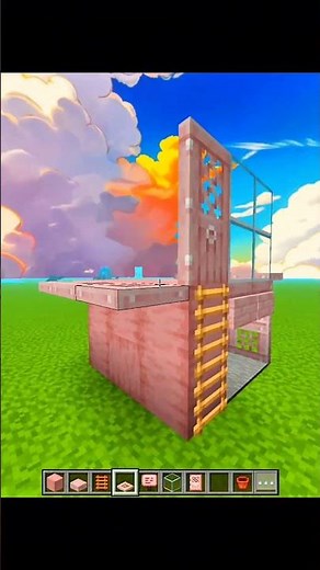 Small Cherry House 🏘#minecraft #shorts