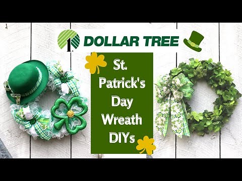 NEW DIY Dollar Tree ST. PATRICK'S DAY SHAMROCK WREATH Tutorial🍀SAINT PATRICK'S DAY HOME DECOR IDEAS
