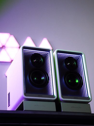 Looking for a speaker that enhances your setup and offers customizable light effects? Upgrade to the Edifier QR65 with GaN Charger – enjoy high-quality sound and personalize your lighting with the EDIFIER ConneX app. 😍🔊 #edifier #speaker #foryou