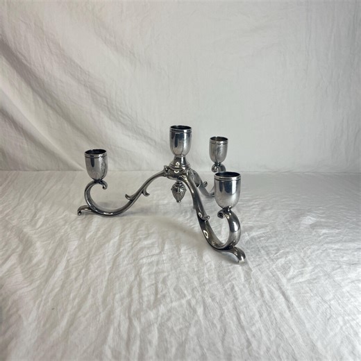 Vintage Reed & Barton Four Candle Tabletop Candelabra - Etsy