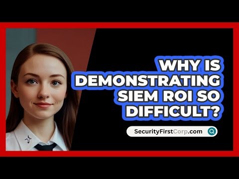 Why Is Demonstrating SIEM ROI So Difficult? - SecurityFirstCorp.com