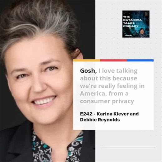 #dataprivacy #datadiva #privacy #cybersecurity #grc #governanceriskcompliance #cybergovernance #infosec #thedatadiva | Debbie Reynolds | 20 comments