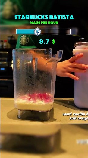 How Much Does Starbucks Really Pay Per Hour? #shorts