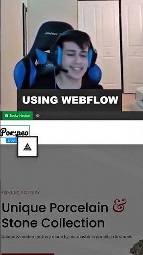 Building a Website: Webflow 😌🎧 vs Coding 😰💻 #webflow #tech #uidesignlearning #nocode #design