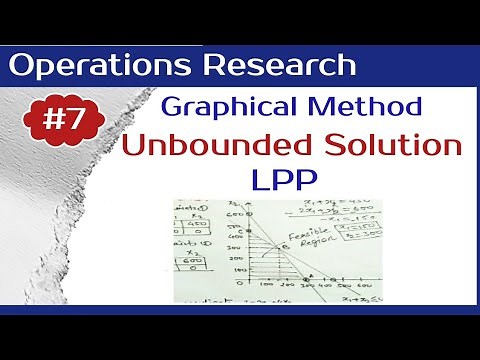 Unbounded solution in Graphical method | LPP | Lecture.07