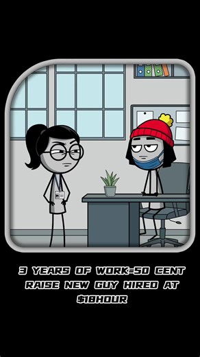 3 Years' Work, 50 Cent Raise vs. New Hire's $18/hr