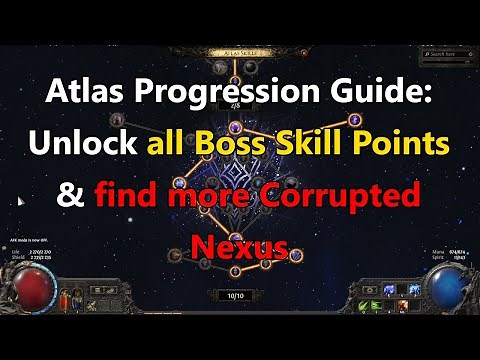 Atlas progression guide in Path of Exile 2: unlock all Boss points and find Corrupted Nexus