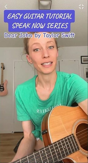 EASY GUITAR TUTORIAL - Dear John by Taylor Swift #guitarlesson #taylorswift