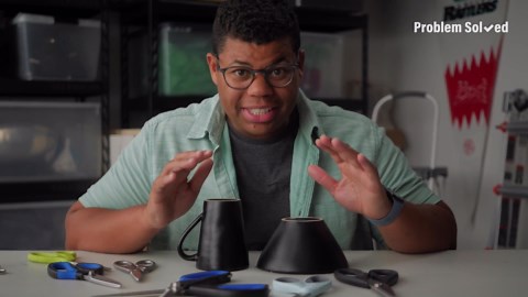 How to sharpen scissors, shears with just one item