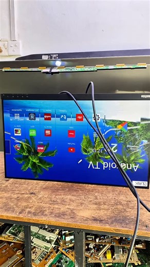 Jupri S Elektro on Instagram: "fix flickering monitor image and double lines #monitor #lenovo #lcd #repair #electronics"