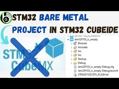 STM32 Bare Metal Project(Empty project) Setup in STM32CubeIDE || Blue Pill|| ||EmbeddedC Code||CMSIS