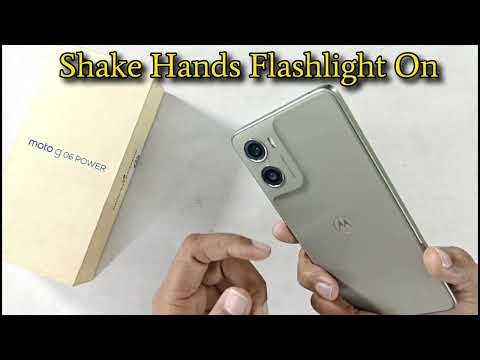 shake to turn on flashlight in all Moto g 06 5g / Moto g 06 flash light setting