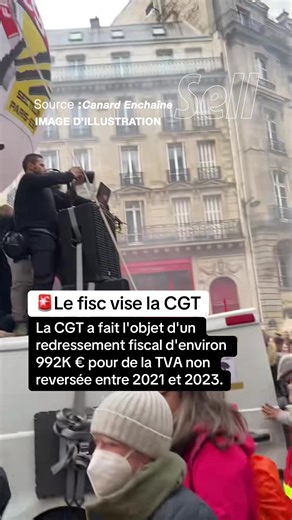 La CGT a fait l'objet d'un redressement fiscal d'environ 992 000 euros pour de la TVA non reversée entre 2021 et 2023. #actualité #info #sellmeparis #cgt #tva