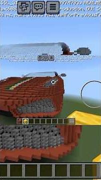 minecraft ferrari making #shorts #shortsfeed #minecraft
