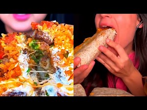 ASMR GIANT BURRITO BIG JUICY BITE | MUKBANG COMPILATION