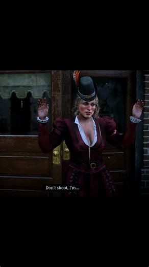 KAREN PLAYS IT TOO SMOOTH🔥☠️#rdr2 #bankrobbery #arthurmorgan #arthurmorganedit #valentine #viral