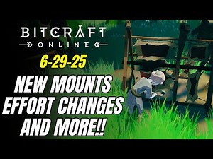 New Mounts, Scholar Effort Rebalance, and Fixed Animal Ai - Bitcraft Online Early Access