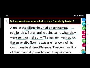 How was the common link of their friendship broken?