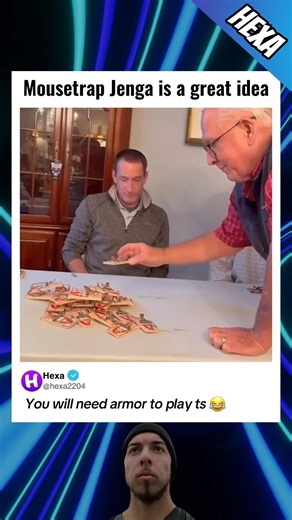 Mousetrap Jenga is not for the weak👀😅#jenga #funny #shorts