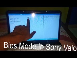 Bios Setup In Sony Vaio Laptop...Alert...?🙄🙄