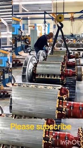 Brushless rotor balance testing machine #trending #powergenerators #video #factory #viral #generator