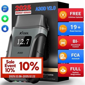 ✅XTOOL A30D OBD2 Scanner Bluetooth Car Diagnostic Tool Bidirectional Full System | eBay