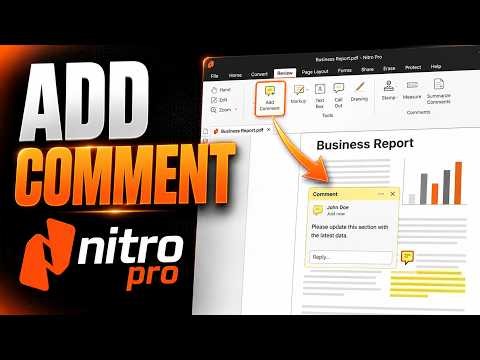 How to Review PDF Files by Adding Comments in Nitro Pro