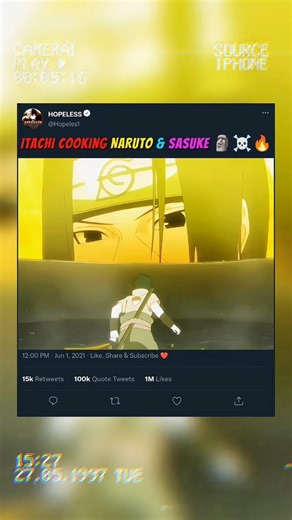Chef Itachi Is Cooking Sasuke & Naruto 🗿💀🔥 #anime #naruto #shorts