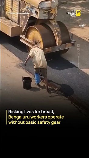 Bengaluru workers risk lives without safety gear | The Bharat Post
