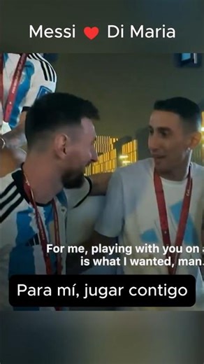 What Di María said to Messi after they became champions 🥹🇦🇷