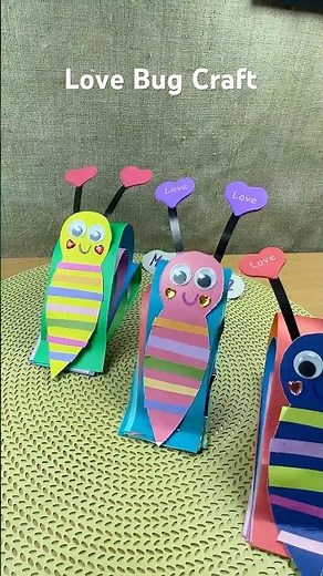 Adorable Valentine’s Love Bug Craft 🐞 Perfect for Kids