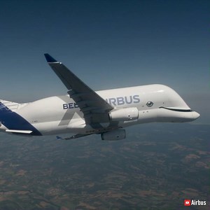 826K views · 10K reactions | This whale-like cargo plane just completed its first test flight.. Read more: https://bit.ly/2LK7rbs | Interesting Engineering | Facebook