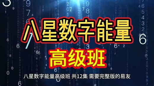 八星数字能量高级班12集