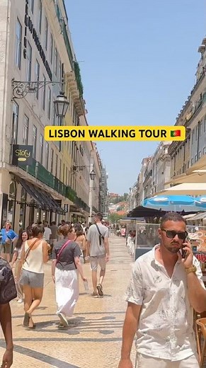 Lisbon Walking Tour 🇵🇹 | Walking through Lisbon streets | Portugal travel