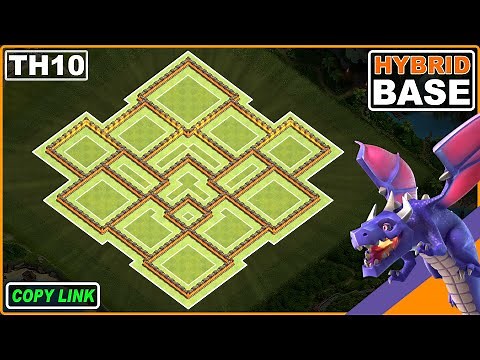 NEW! TH10 Base 2024!! COC Town Hall 10 (TH10) HYBRID/TROPHY Base Design - Clash of Clans