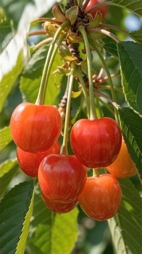 🌱🍒 Cherries Plant Life Cycle: Seed to Harvest 🍒🌱