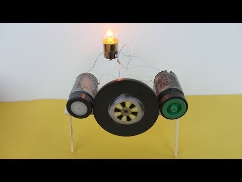 free energy generator light bulb using magnet