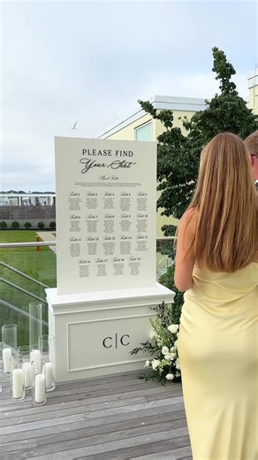 The prettiest pop of butter yellow at Newport Harbor Island Resprt in Rhode Island Venue: @Newport Harbor Island Resort Signage | @walltowallink Couple shots & content creator | @CT WEDDING CONTENT CREATOR Planning & Coordination: @beckermanevents Photographer: @Move Mountains Co. Videographer: @movemountains Hair & Makeup: @Lauren C Florist: @Plant Girl Floral Band: @Sugarbabies LLC Cake: @silverspoonbakery Lighting, Photobooth & Audio Guestbook: @nephotobooth #wedding #yellowdress #weddingsign